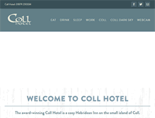 Tablet Screenshot of collhotel.com